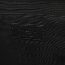 Saint Laurent SAINT LAURENT Second bag Clutch Bag Leather Men Women Black