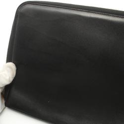 Saint Laurent SAINT LAURENT Second bag Clutch Bag Leather Men Women Black