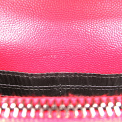 Saint Laurent SAINT LAURENT Chain Wallet Shoulder Bag Leather Women's Red 893958