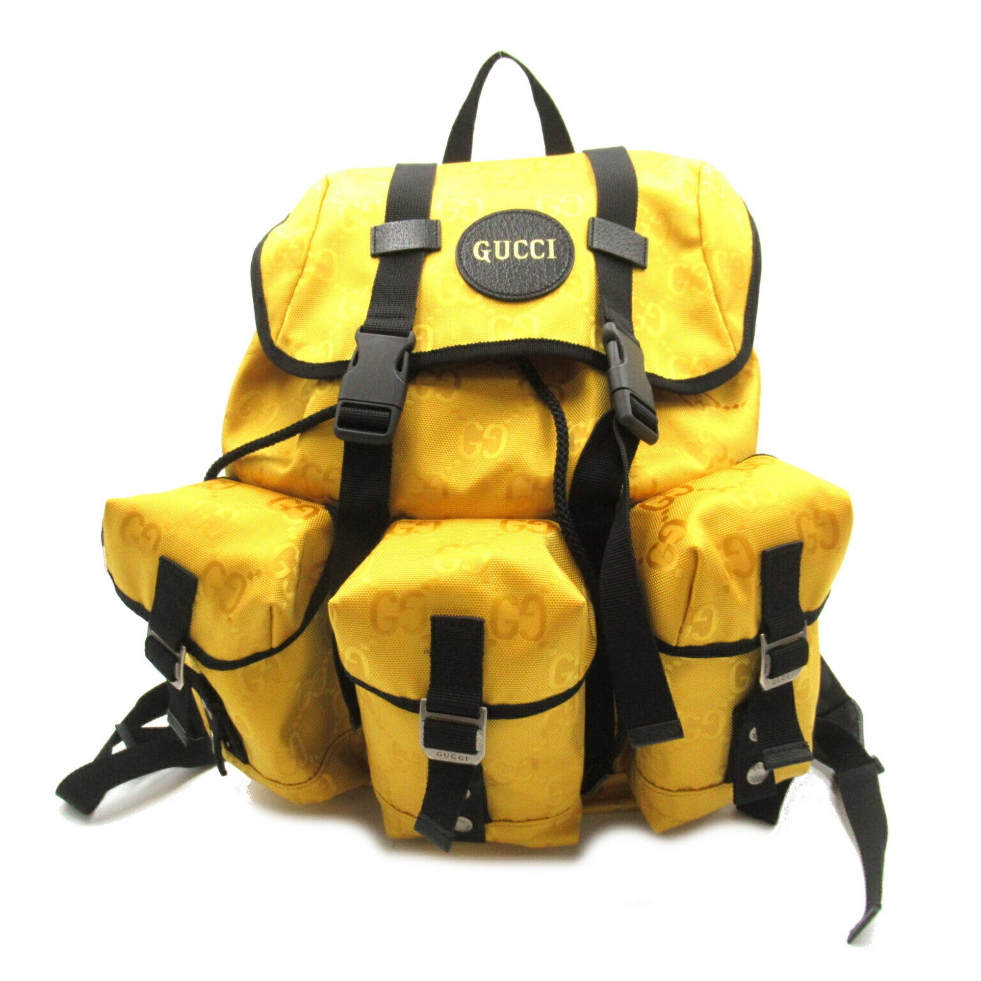 GUCCI OFF THE GRID Rucksack Backpack Bag Nylon Men's Women's Yellow 626160