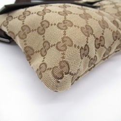 Gucci GUCCI Waist bag Body Bag GG canvas Men's Women's Beige Dark brown 28566