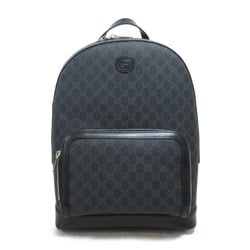 GUCCI Interlocking G Backpack Rucksack Bag Canvas GG Supreme Men's Black 704017HUH9C1000