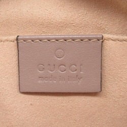 GUCCI GG Marmont Shoulder Bag Leather Women's Beige 447632