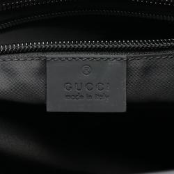 GUCCI Guccissima Shoulder Bag Rubber Coated Leather Men's Black 322080