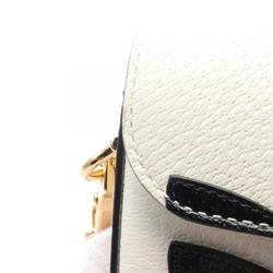 GUCCI x adidas Horsebit 1955 Shoulder Bag Leather Women's White Black Multicolor 658574