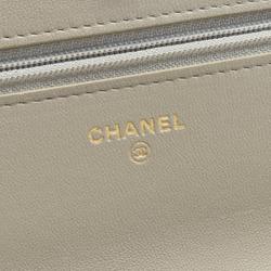 CHANEL 19 Disneuf Matelasse Shoulder Bag, Lambskin, Women's, Grey