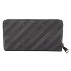 Givenchy Round Long Wallet Polyester Cotton Men's Black Grey BK600GK0Z0002