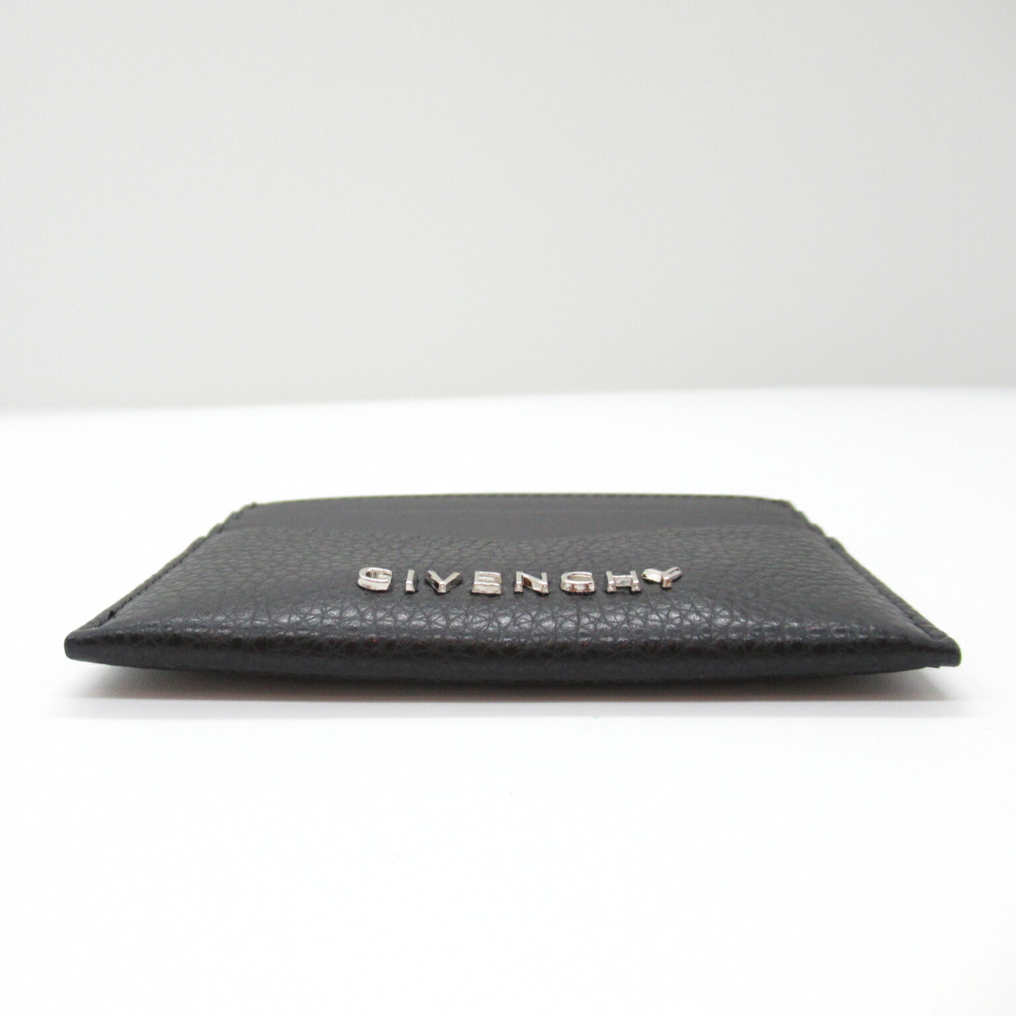 Givenchy GIVENCHY Business Card Holder/Card Case Leather Men's Black BK6099K1NX001