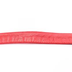 CHANEL Coco Mark Belt, Lambskin, Women's, Red