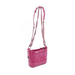 CHANEL Gabrielle de Chanel Small Shoulder Bag Leather Women's Pink A91810