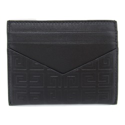 GIVENCHY Business Card Holder/Card Case Leather Men's Black White BB60K9B1J5001