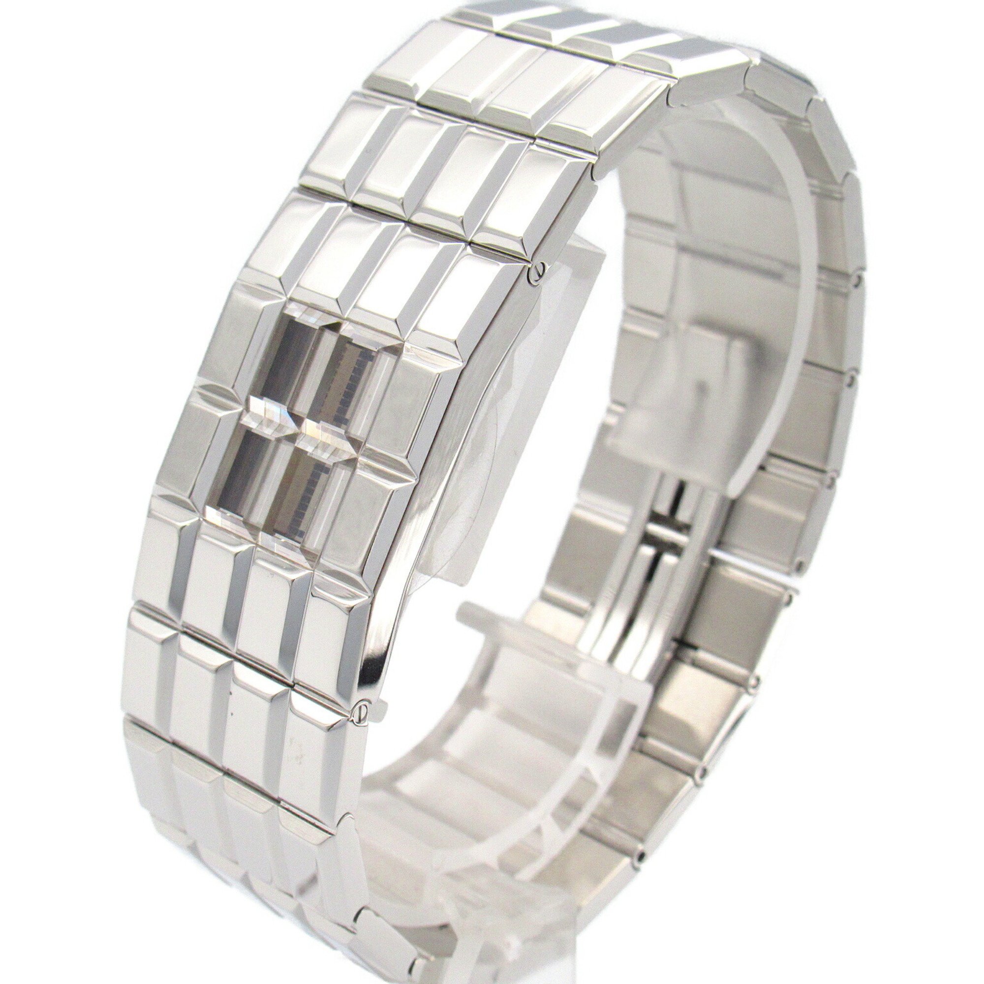 CHANEL Chocolat Watch Stainless Steel Ladies Silver H0934