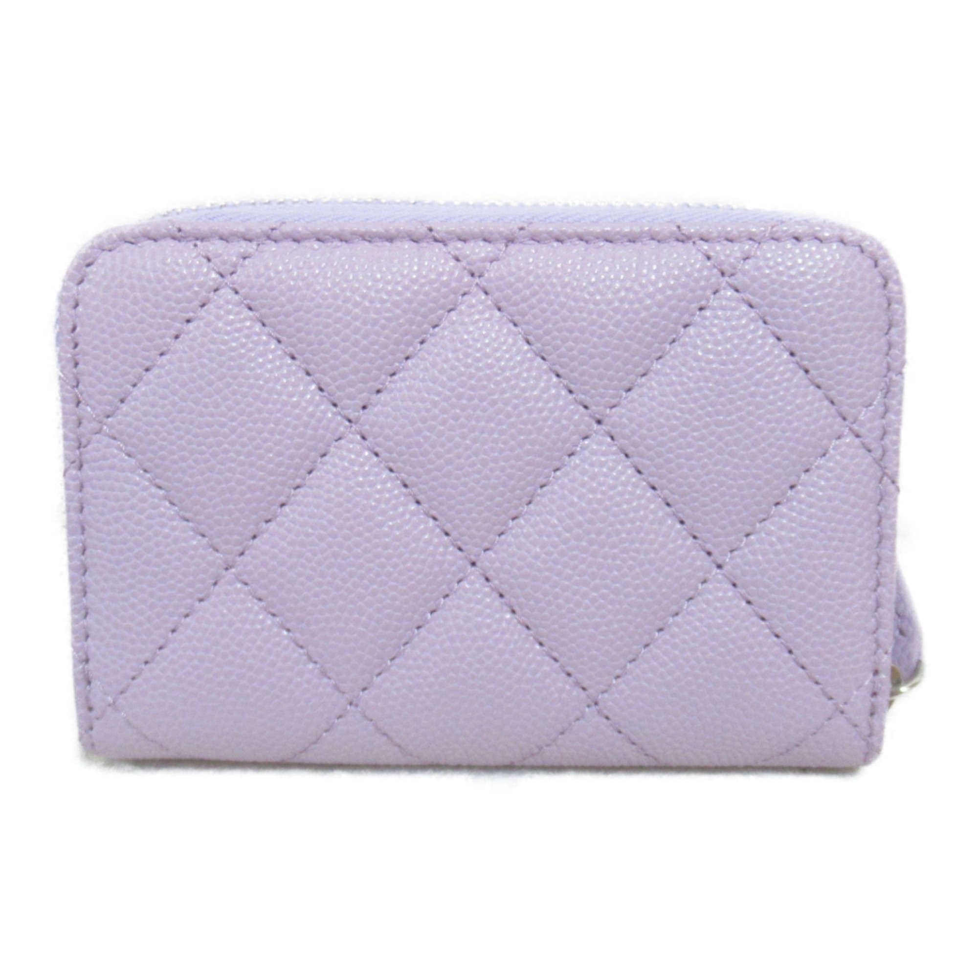 CHANEL Wallets & Coin Cases Caviar Skin (Grained Calf) Women's Purple AP3830