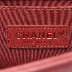 CHANEL Boy Chanel V-stitch shoulder bag, caviar skin, women's, bordeaux