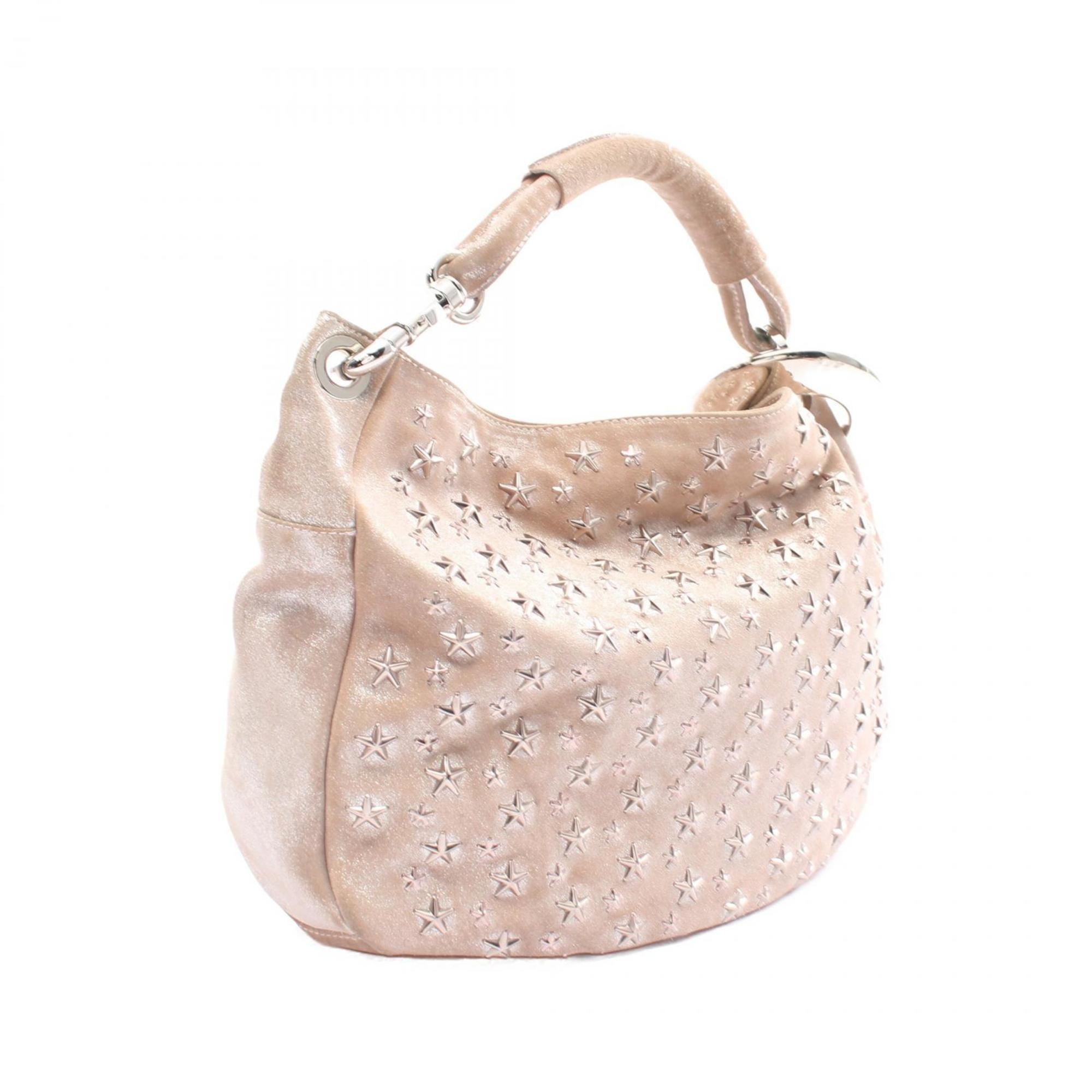 JIMMY CHOO Sky Bag Shoulder Suede Women's Pink