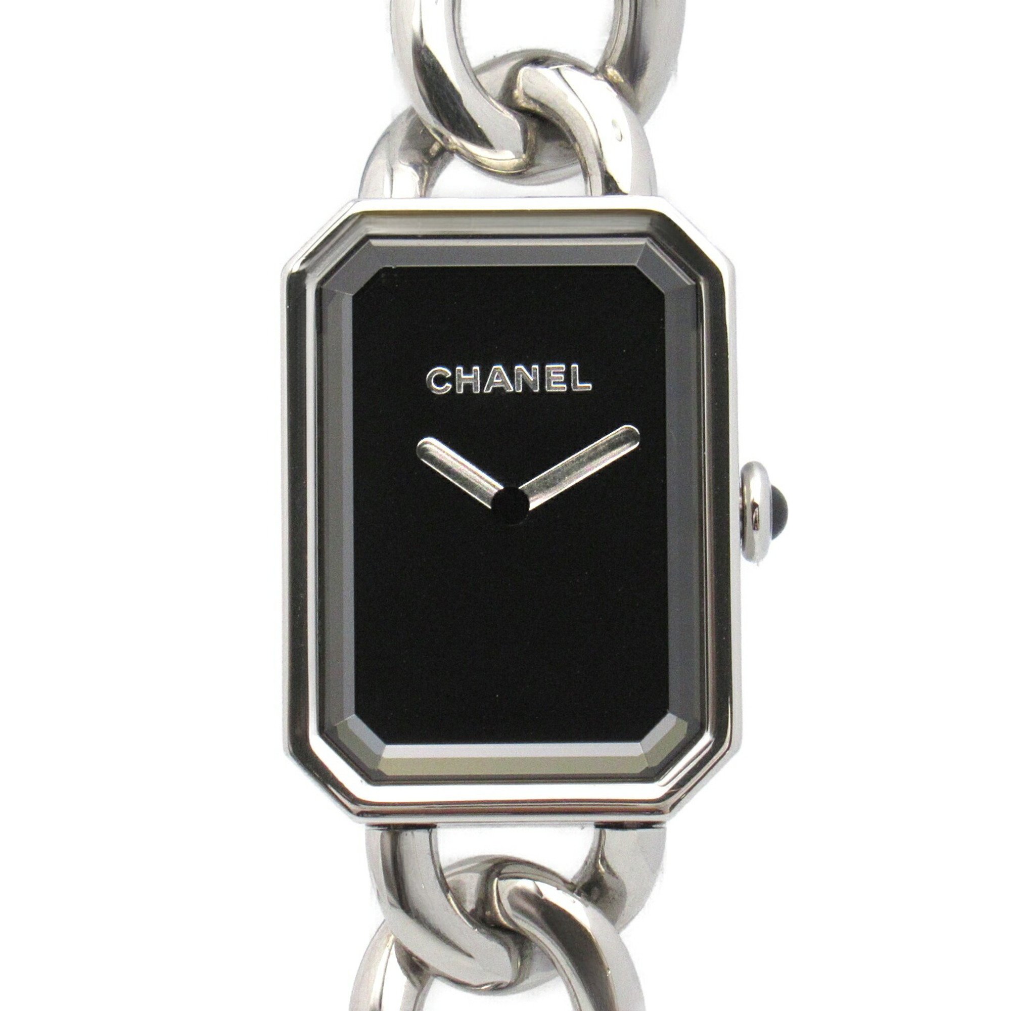 CHANEL Premiere Wristwatch Stainless Steel Ladies Black H3250