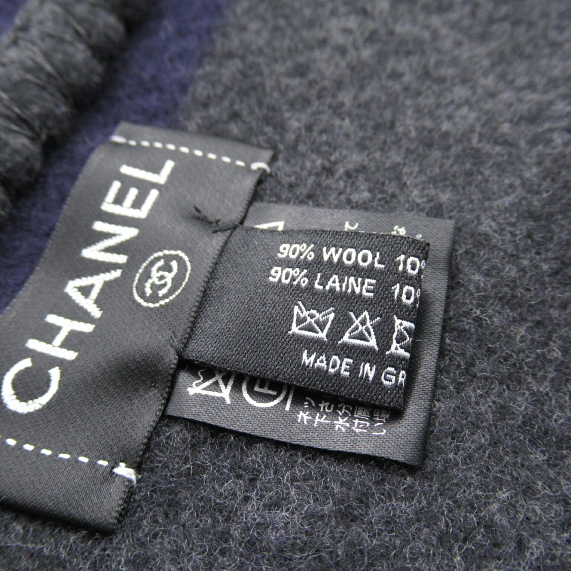 CHANEL Blanket Wool Men's Women's Grey