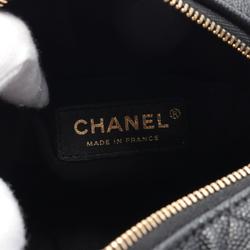 CHANEL Matelasse Shoulder Bag, Caviar Skin, Women's, Black