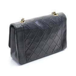 CHANEL Matelasse Shoulder Bag, Lambskin, Women's, Black