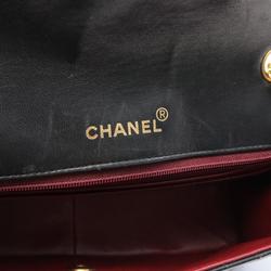 CHANEL Matelasse Shoulder Bag, Lambskin, Women's, Black