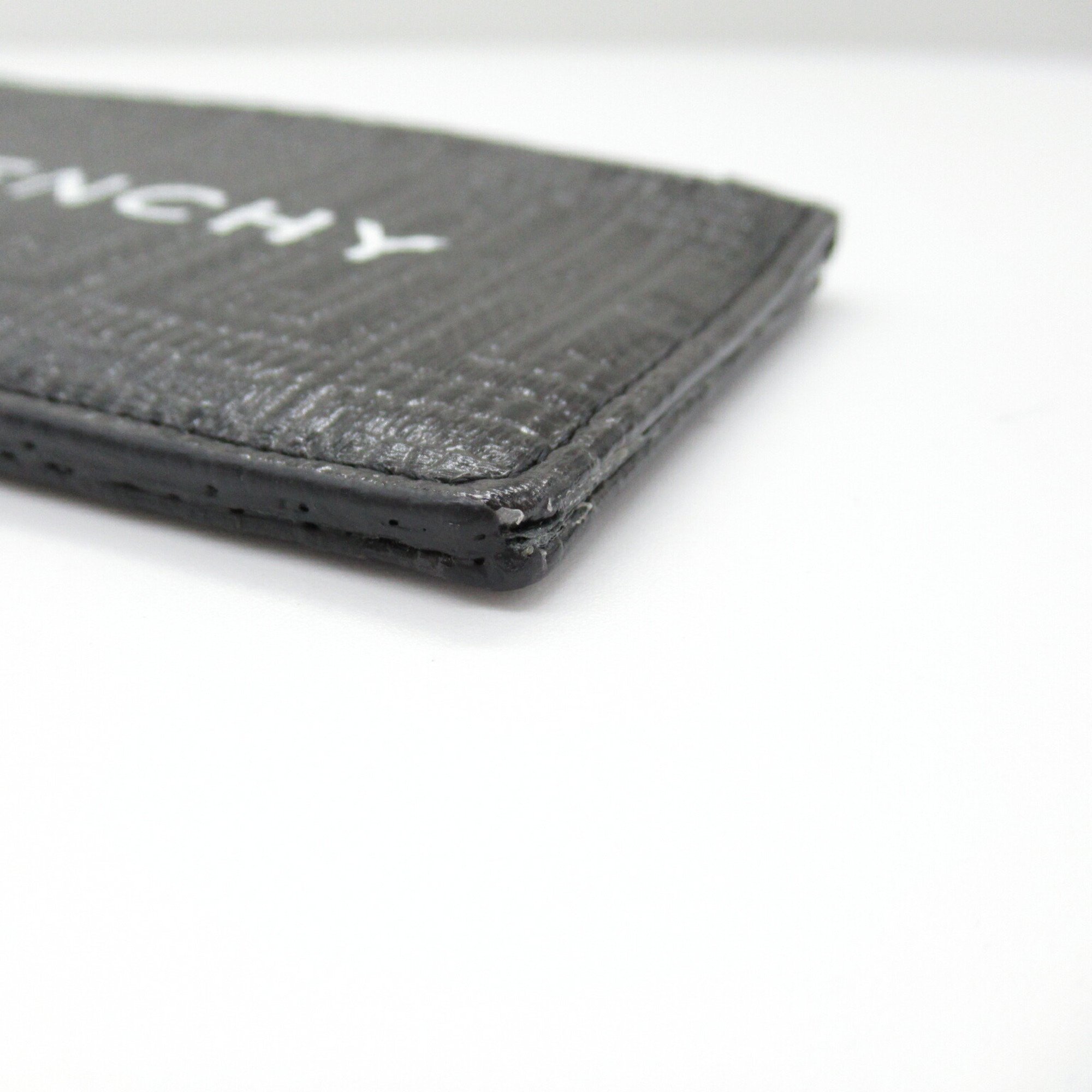 Givenchy Coin Business Card Holder/Card Case Coated Canvas Men's Black White BK60DNK1LF001