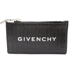 Givenchy Coin Business Card Holder/Card Case Coated Canvas Men's Black White BK60DNK1LF001