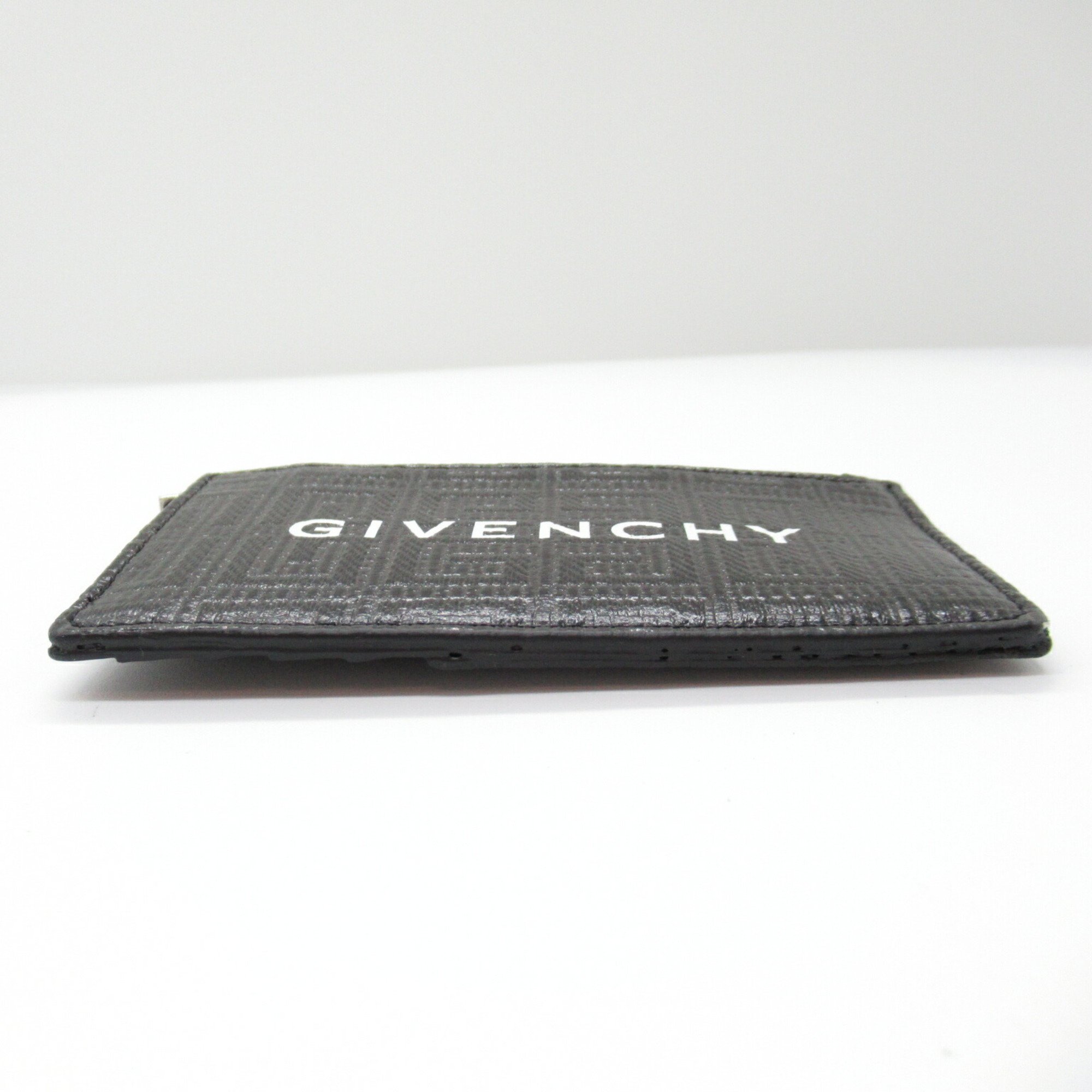 Givenchy Coin Business Card Holder/Card Case Coated Canvas Men's Black White BK60DNK1LF001