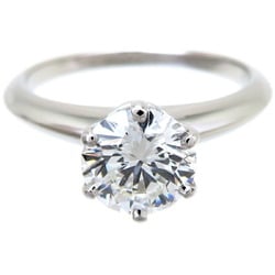 Tiffany 1.08ct Diamond Solitaire Women's Ring, Pt950 Platinum, Size 10.5