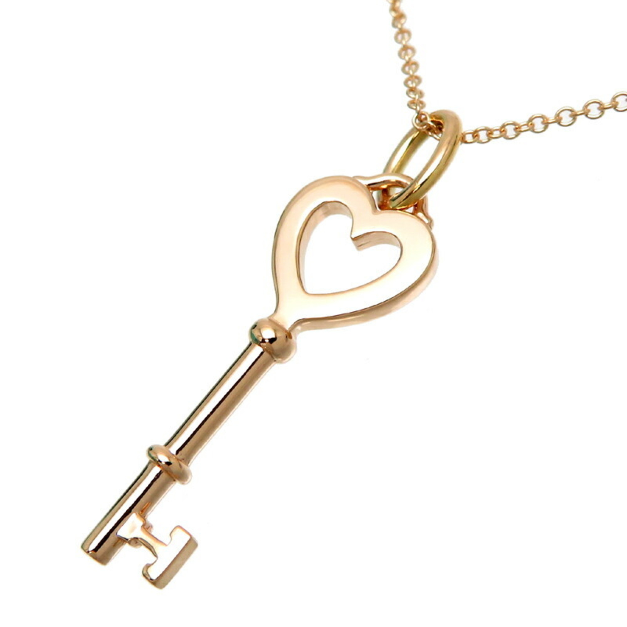 Tiffany Heart Key Women's Necklace 750 Pink Gold