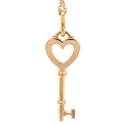 Tiffany Heart Key Women's Necklace 750 Pink Gold