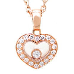 Chopard Happy Diamond Heart Women's Necklace 79A054 750 Pink Gold