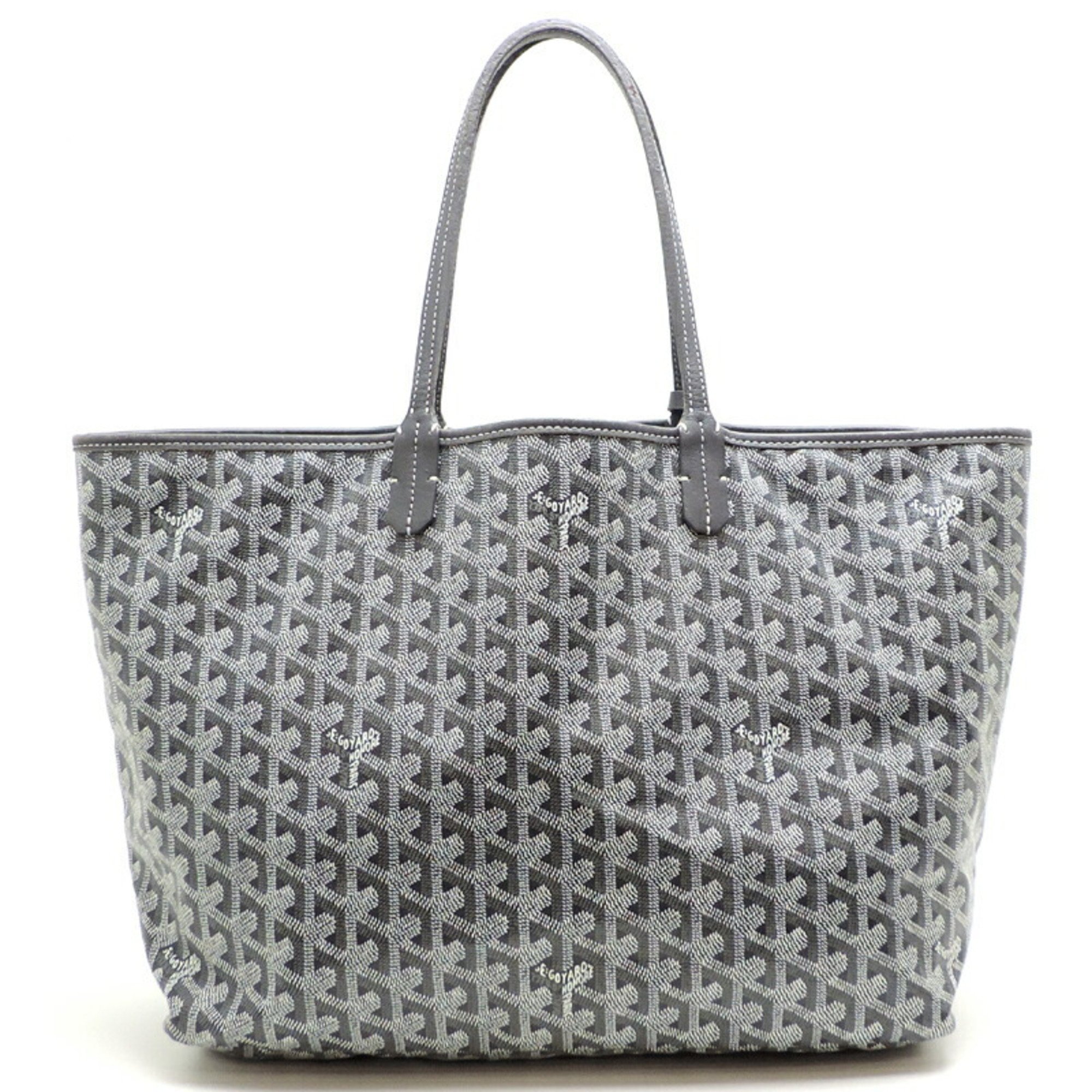 Goyard Saint Louis PM Women's and Men's Tote Bag, Coated Canvas, Grey