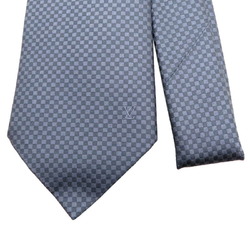 Louis Vuitton Cravate Micro Damier Men's Tie M78749 100% Silk Grey