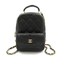 CHANEL Matelasse Backpack Rucksack Bag Caviar Skin (Grained Calf) Women's Black