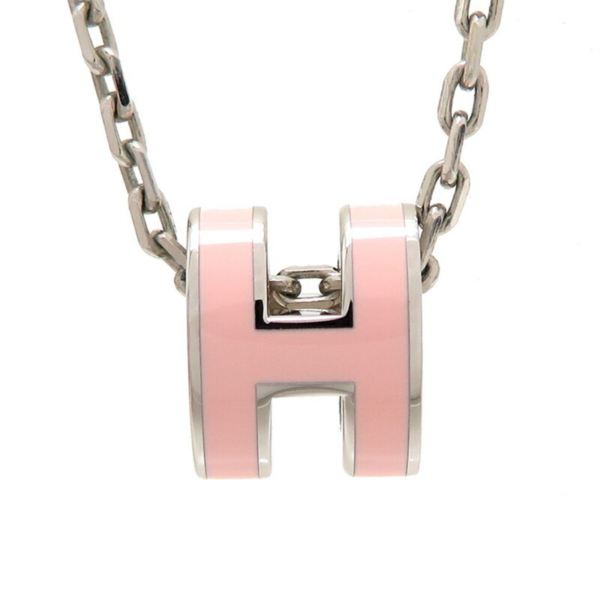 Hermes Pop Ash Women's Necklace Metal Pink