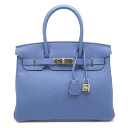 Hermes Birkin 30 C Stamp 2018 (Palladium) Women's Handbag Togo Blue Brighton