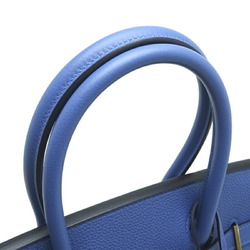 Hermes Birkin 30 C Stamp 2018 (Palladium) Women's Handbag Togo Blue Brighton