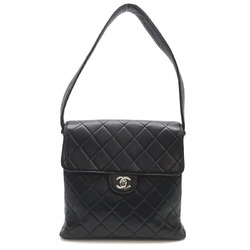 Chanel Double Face Women's Shoulder Bag Lambskin Black