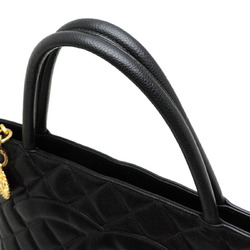 Chanel Reproduction Tote Women's Handbag A01804 Caviar Skin Black