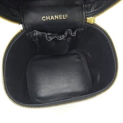 Chanel Vanity Women's Handbag Caviar Skin Black