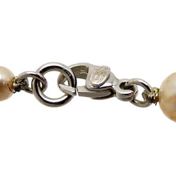 Chanel Coco Mark Faux Pearl Women's Necklace Metal