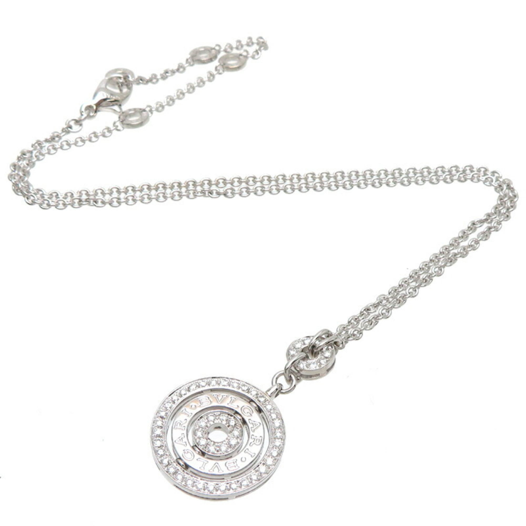 Bvlgari Astrale Cerchi Diamond Women's Necklace 750 White Gold