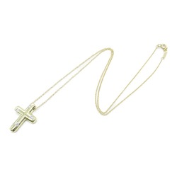 Tiffany & Co. Dots Cross 4P Diamond Necklace K18 (Yellow Gold) Ladies Clear