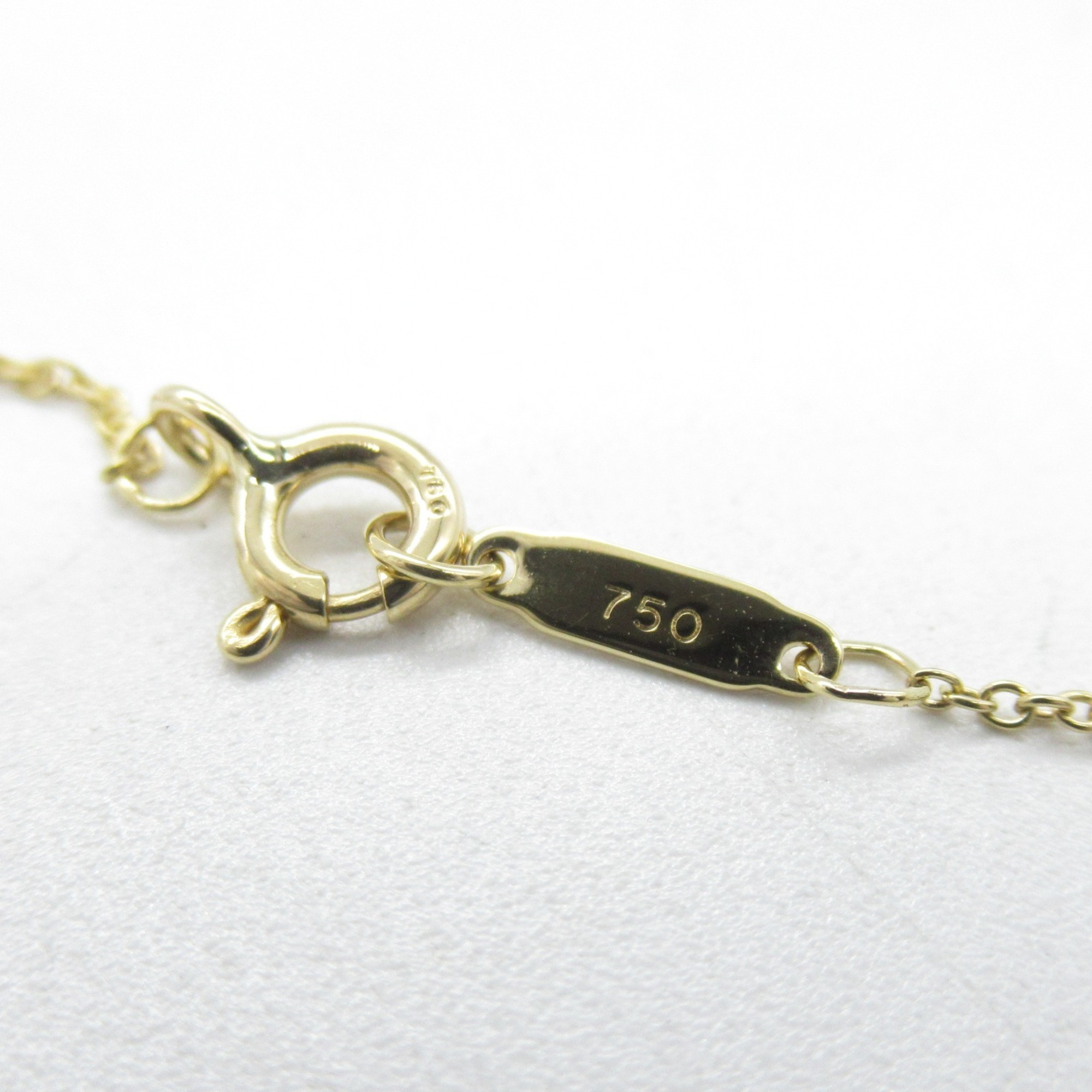 Tiffany & Co. Dots Cross 4P Diamond Necklace K18 (Yellow Gold) Ladies Clear