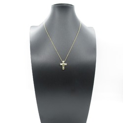 Tiffany & Co. Dots Cross 4P Diamond Necklace K18 (Yellow Gold) Ladies Clear