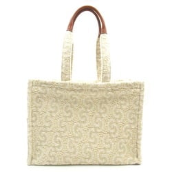 CELINE Large Cabas Tais Bag Wool Men's Women's Ivory 196762FL102NT