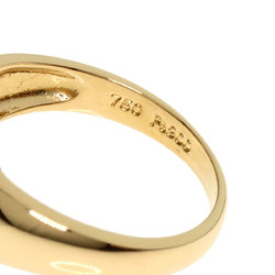 CELINE Diamond Ring, 18K Yellow Gold, PT900, Women's