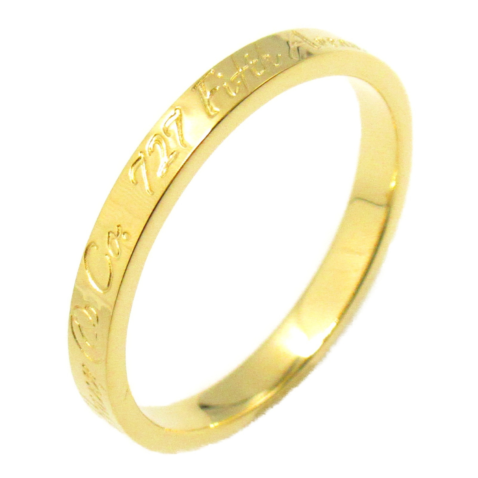 Tiffany & Co. Notes Narrow Ring, 18K Yellow Gold, Women's, Gold