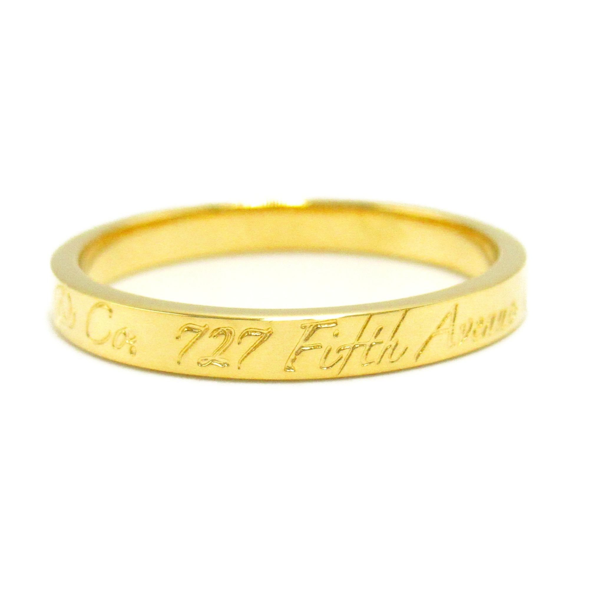 Tiffany & Co. Notes Narrow Ring, 18K Yellow Gold, Women's, Gold