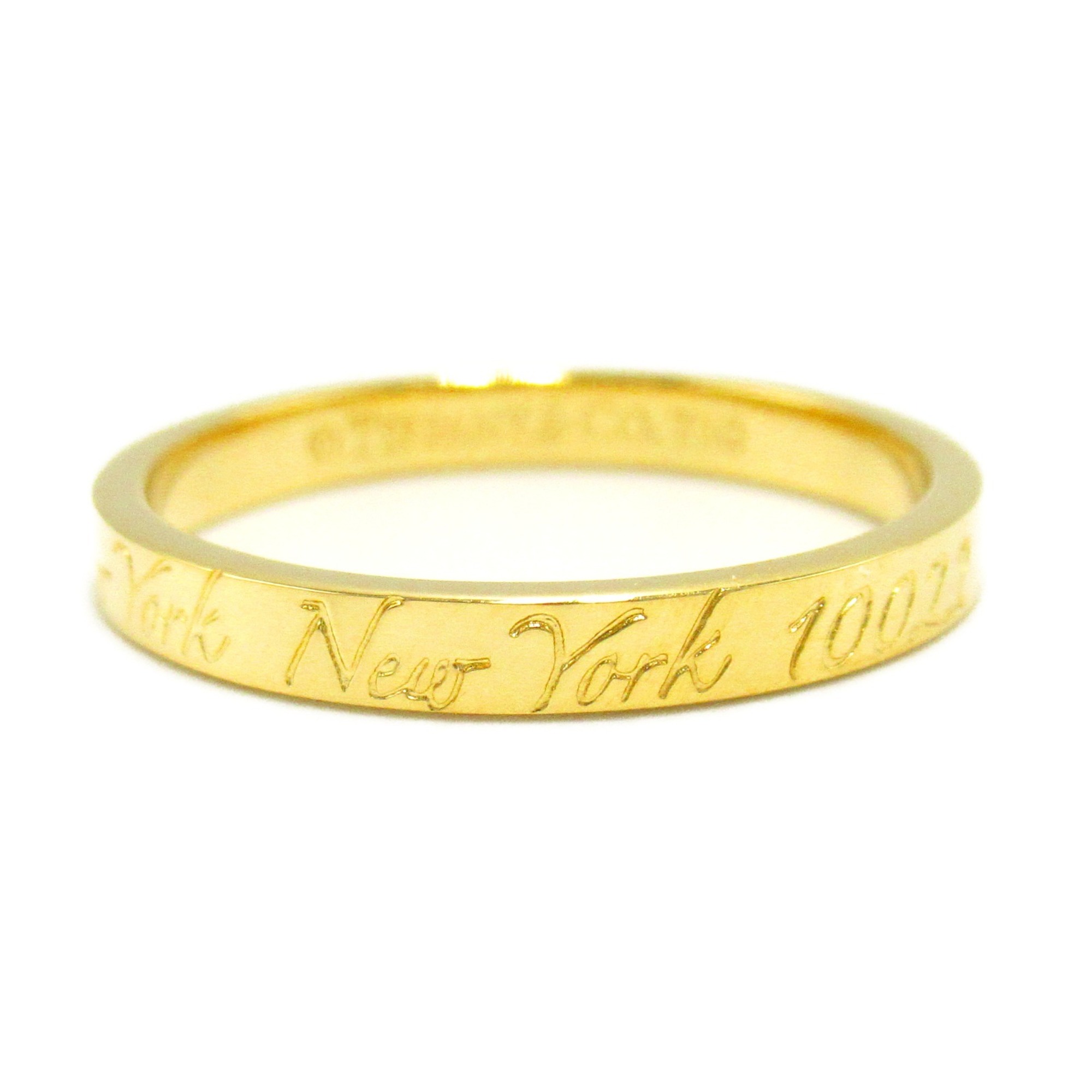 Tiffany & Co. Notes Narrow Ring, 18K Yellow Gold, Women's, Gold